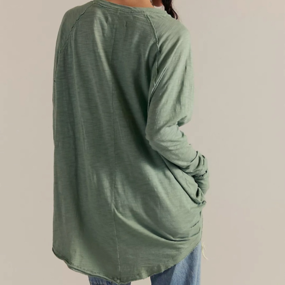Free People We The Free Arden Tee Washed Army - Picture 2 of 13